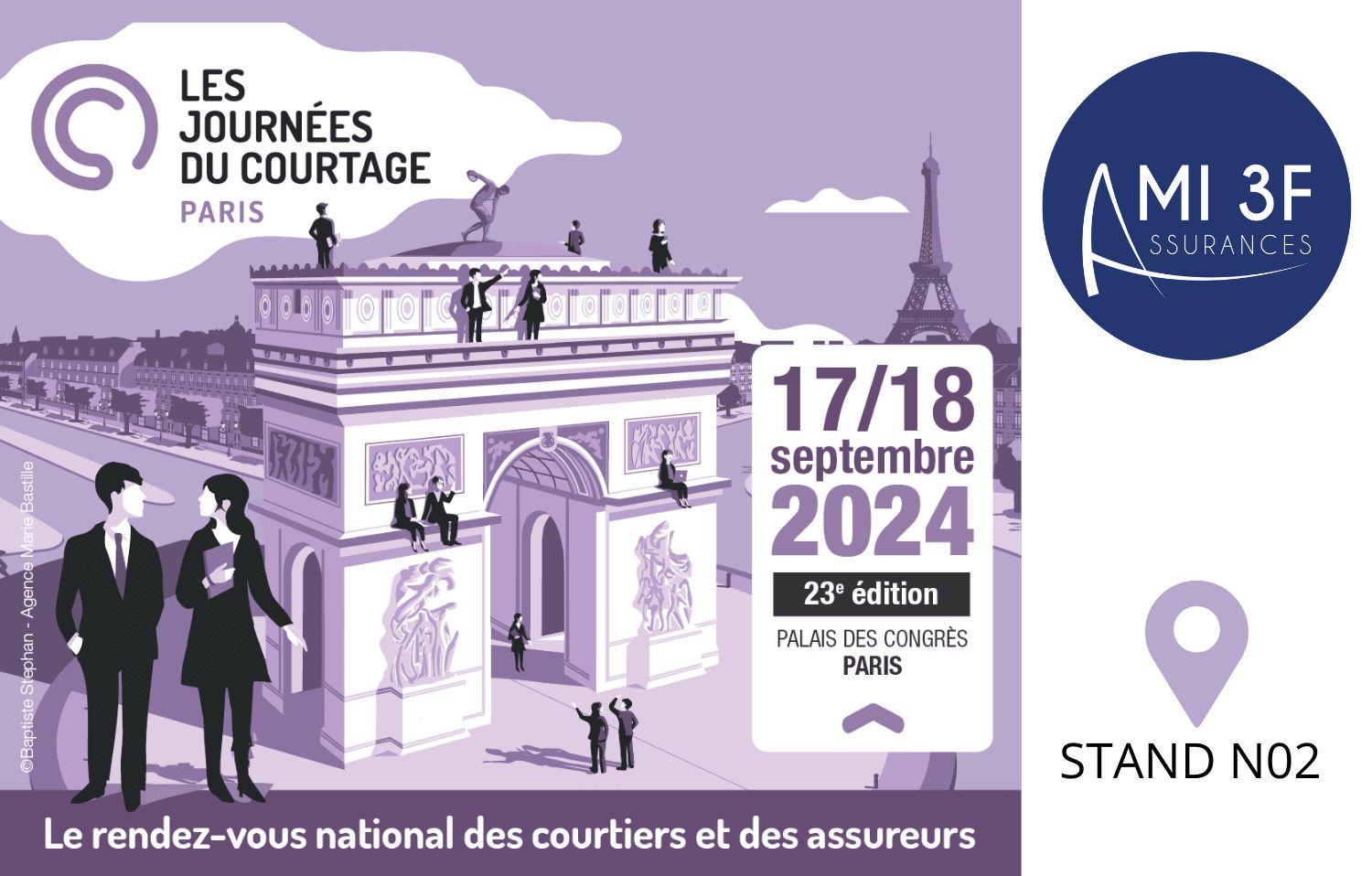 Salon du courtage Paris 2024 : AMI 3F stand N02